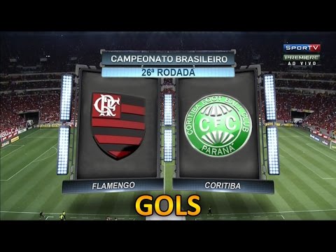 Gols, Flamengo 0 x 2 Coritiba - Brasileirão 17/09/2015
