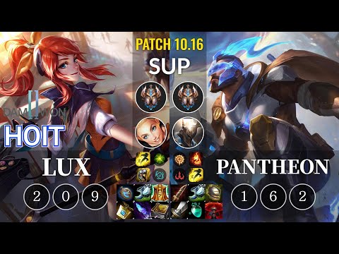 DWG Hoit Lux vs Pantheon Sup - KR Patch 10.16