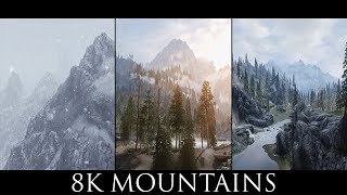 Skyrim SE Mods - 8K Mountains