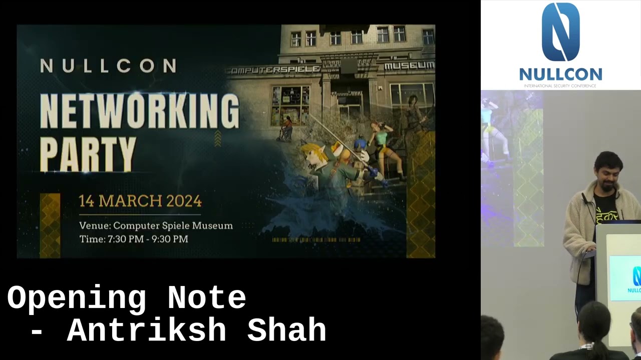 Private: Nullcon Berlin 2024 | Opening Note by Antriksh Shah