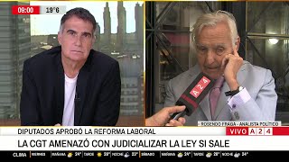 📢 ROSENDO FRAGA ANALIZA EL IMPACTO DE LA REFORMA LABORAL CON LAJE:  "MILI ESTÁ HACIENDO LO QUE DIJO"