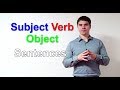 Efficient English 1: Subject Verb Object Sentences