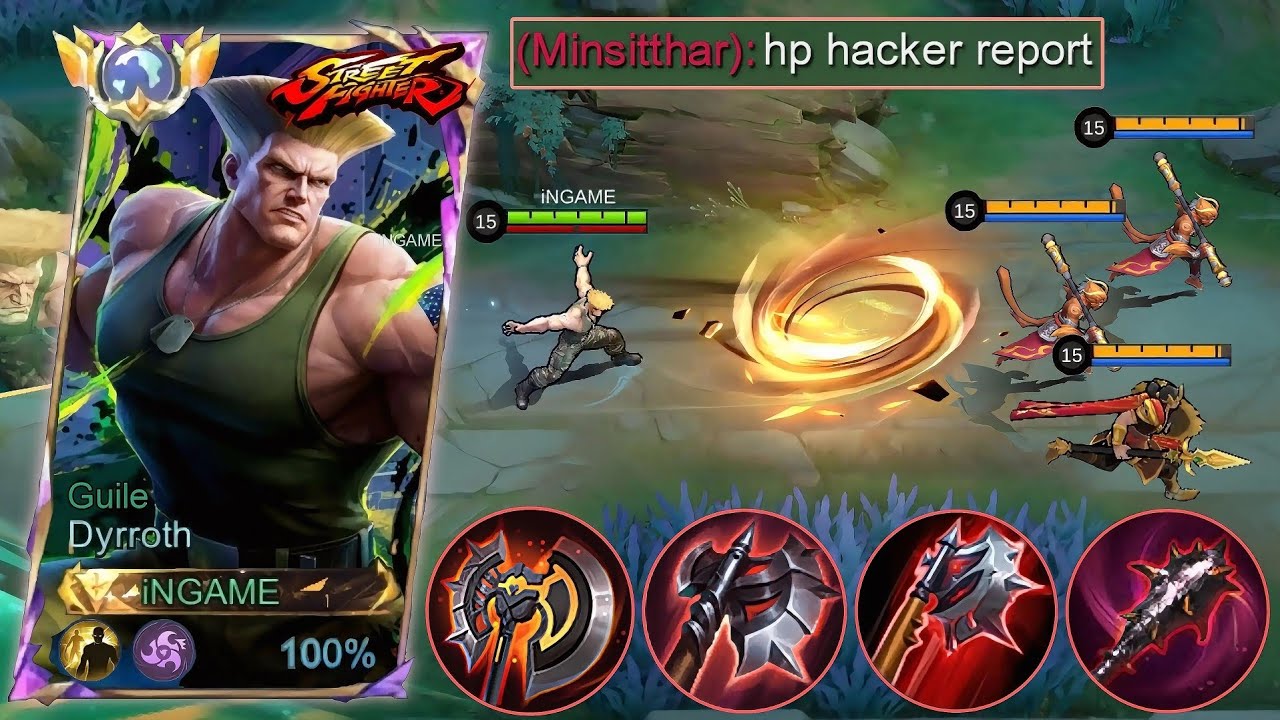 MOONTON THANKYOU FOR DYRROTH NEW SKIN EFFECTIVE CHEAT BUILD AGAINST META HERO IN EXP LANE!!🔥
