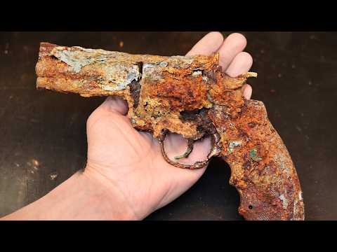 Restauración de encendedor REVÓLVER Colt Python .357 Magnum