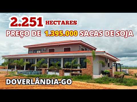 FAZENDA 2.251 HECTARES EM GOIÁS  GRANDE LAVOURA E SECADOR 320 PARA MIL SACAS/ NEGOCIAÇÃO EM SOJA