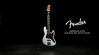 Video thumbnail for Fender American Ultra Jazz Bass RW, Arctic Pearl | Gear4music demo by Gear4music Guitars