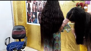 Long Hair Deep U Hair Cutting ✂️✂️#haircut