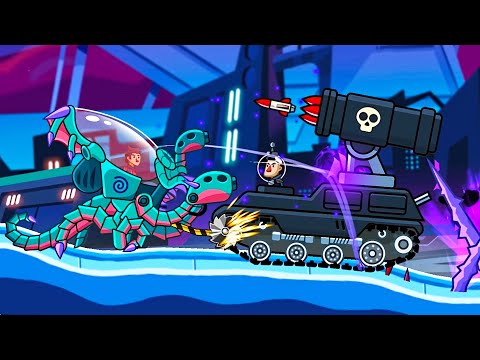 TANK KRAKEN vs ALL BOSS Hills of Steel - Boss Rush New Record Gameplay Android, iOS