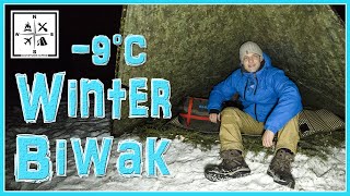 Winter Biwak bei -9 Grad | Schlafsacktest | Vanlife-Schlafsack | #AdventuresHappen