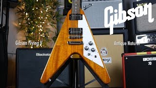 Video thumbnail for NEW Gibson Flying V, Antique Natural by GAK