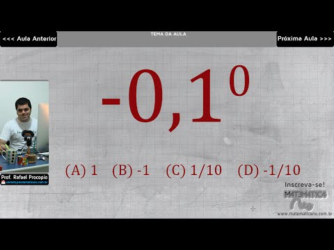 CHALLENGE: Negative Power with Decimal Base and Zero Exponent | Mathematics Rio