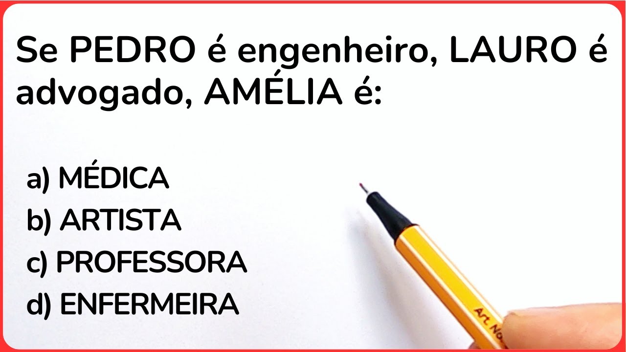 🔥6 QUESTÕES DE RACIOCÍNIO LÓGICO - GRAU 1