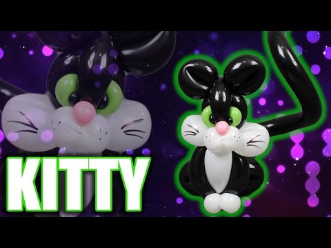 KITTY CAT Balloon Animal Tutorial - Learn Balloon Animals with Holly!