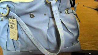 Soft Blue Italian Leather Handbag - Giudi Italy