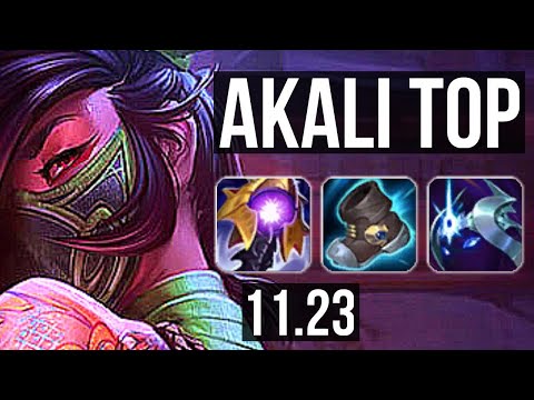 AKALI vs URGOT (TOP) | 1000+ games, 1.6M mastery, Dominating | KR Master | 11.23