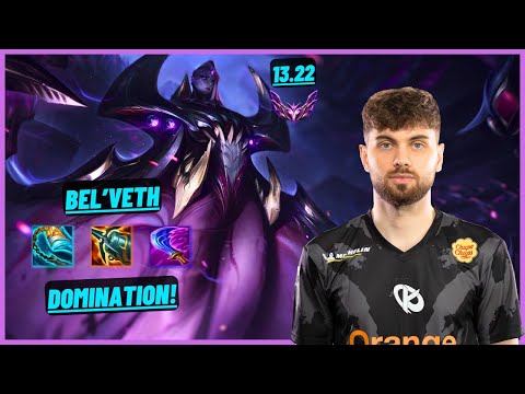 KC CINKROF: BEL’VETH VS KARTHUS (JGL) DOUBLE KILL, DOMINATION - EUW MASTER - PATCH 13.22