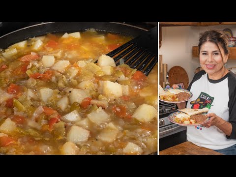 POTATOES WITH GREEN CHILE: Simple & Comforting (Papas con Chile Verde) Viewer Recipe