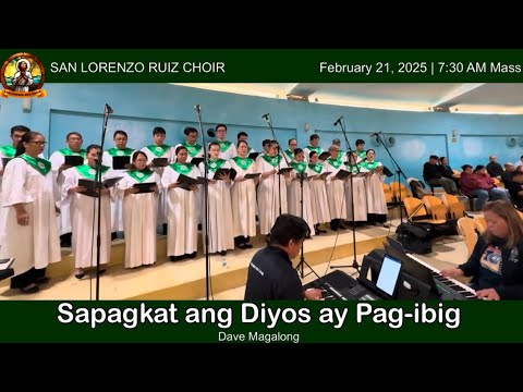 SAPAGKAT ANG DIYOS AY PAG-IBIG | WITH LYRICS (San Lorenzo Ruiz Choir - Qatar)