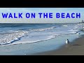 SUNRISE WALK ON THE BEACH - Virtual Walk 1 HOUR Video - Sea Waves and Sand