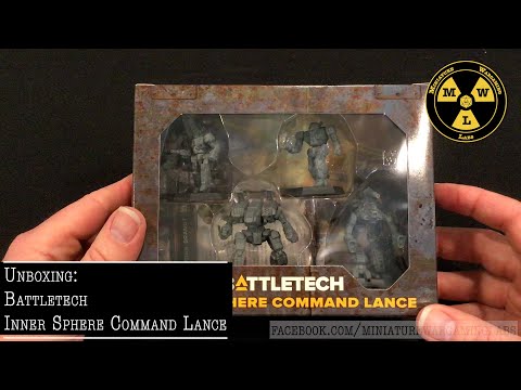 Unboxing Battletech Inner Sphere Command Lance