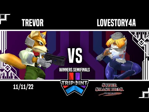 Tripoint Smash 167 - Winners Semifinals - Trevor(Fox) Vs. lovestory4a(Sheik)