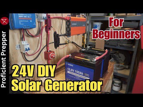 24V DIY Off-Grid Solar Generator Build For Beginners