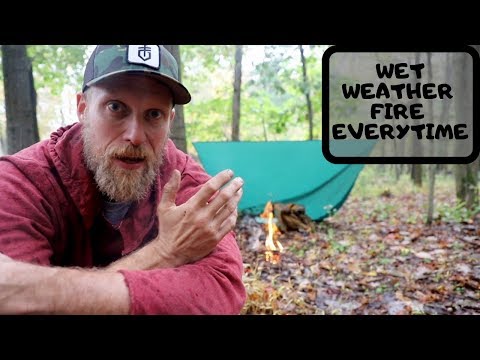 How to Start a Fire in the Rain - Bushcraft Tips