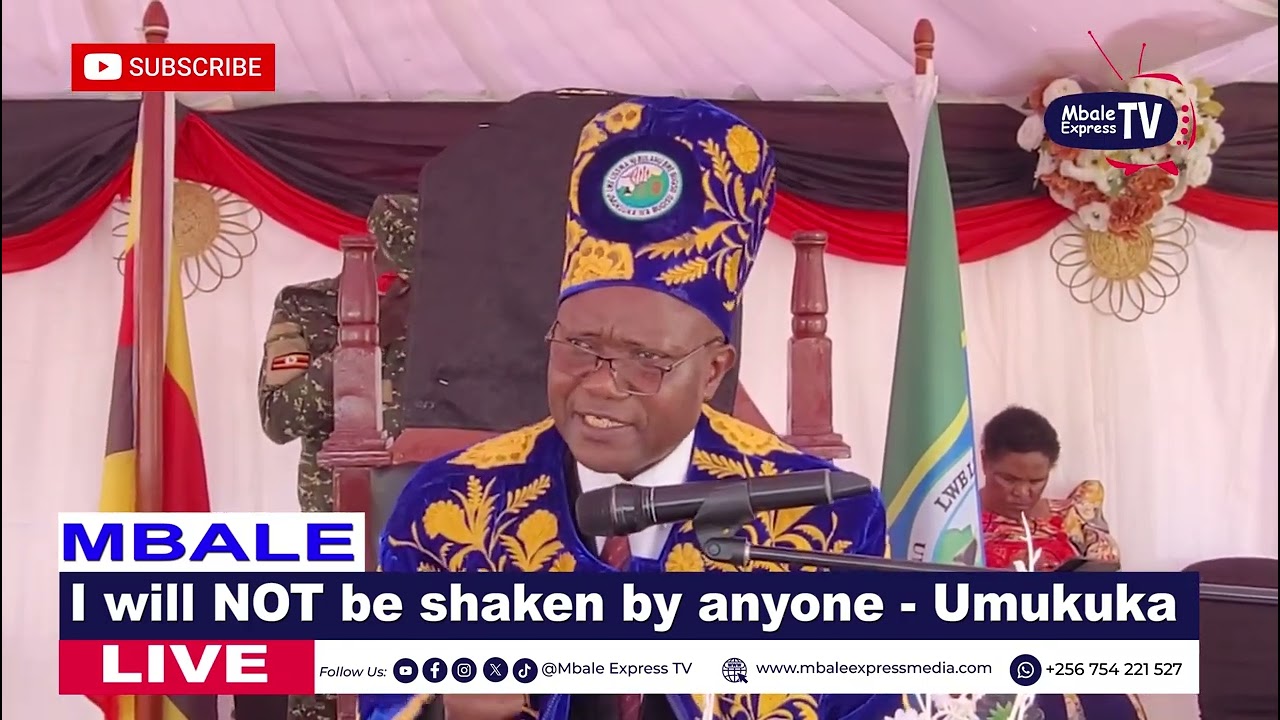 I will not be shaken by anyone; Umukuka HRH Sir Jude Mike Mudoma