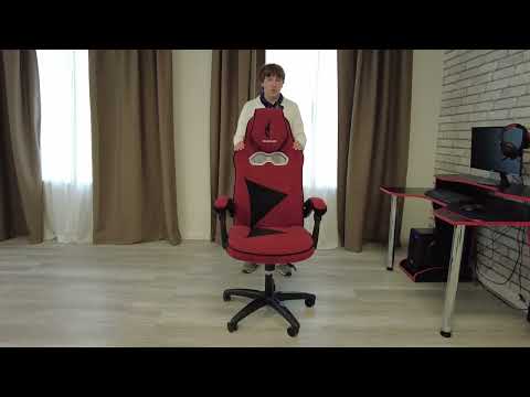 Кресло компьютерное ARENA флок , коричневый/бежевый, 6/7 арт.14130 в Магадане - видео 19