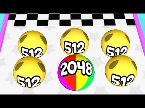 Ball 2048 Run-Dancing Balls Fun All Levels 56 To 100 Gameplay Part 6