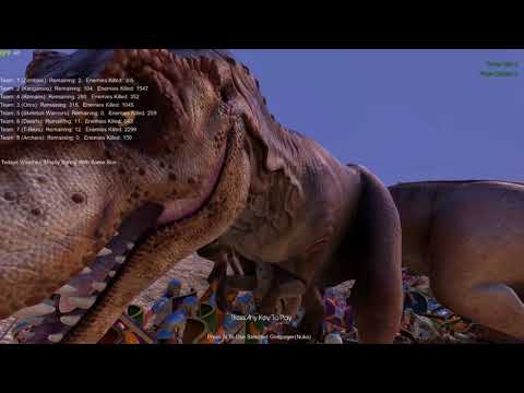 [Ultimate Epic Battle Simulator] Legions of Warriors fight each other & 30 T-Rex's