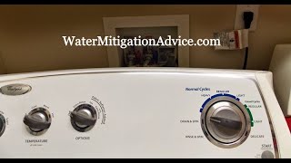 Whirlpool washer Reset