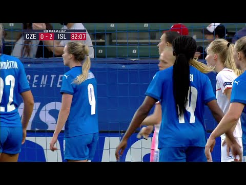 Olivie Lukásová with a Spectacular SAVE vs. Iceland Women