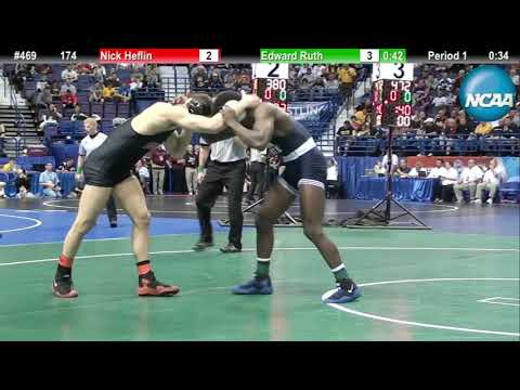 174 -  Edward Ruth (Penn State) vs Nick Heflin (Ohio St.) - 2012 NCAA Wrestling Quaterfinals