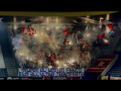 Luzern vs FC Basel: Intro der Basler Fans - 17.12.2025