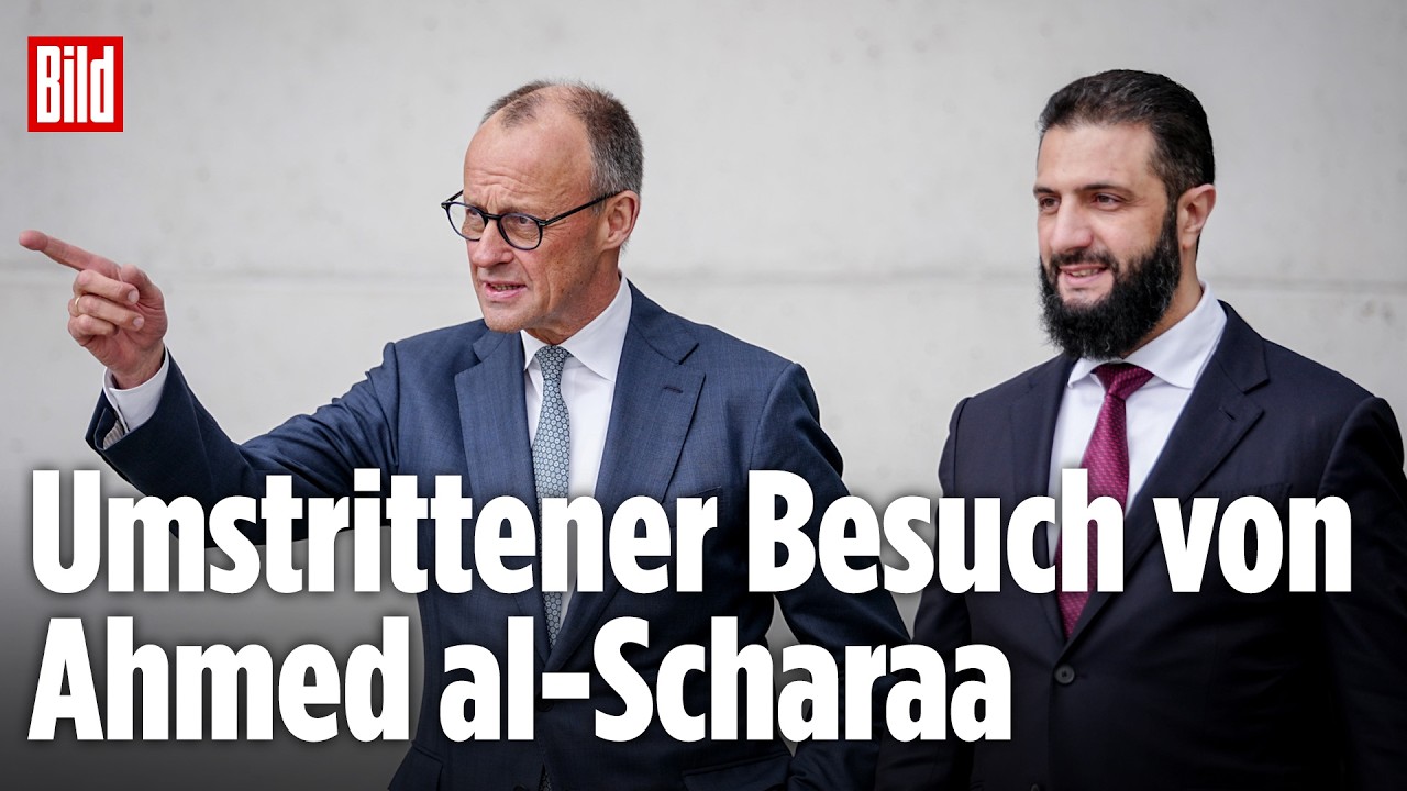 🔴 Kanzler Merz empfängt Syrien-Machthaber – Der umstrittenste Staatsbesuch des Jahres! | BILD LIVE