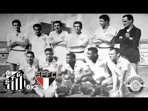 Santos 6x3 São Paulo - 03/09/1961 - Encontro de líder e vice líder do campeonato