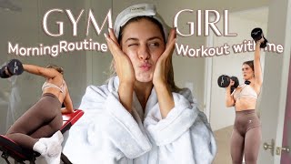 Gym Girl GRWM Routine & Mic'd Up Shoulder Workout