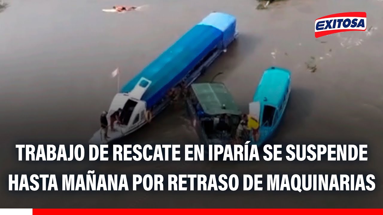 🔴🔵 Ucayali: Trabajo de rescate en Iparía se suspende hasta mañana por retraso de maquinarias