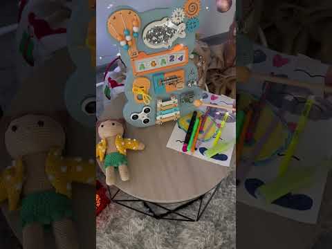 Aga4Kids Montessori dřevěná tabule Medvěd Modrý