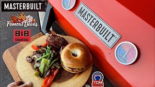 Masterbuilt 545 Autoignite Charcoal Smoker-Grill! / Cast Iron Seared Steak! 