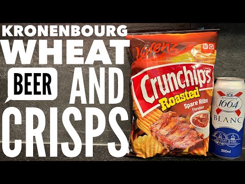 Kronenbourg Blanc Wheat Beer Review | Lorenz Crunchips Roasted Spare Ribs Flavour Review