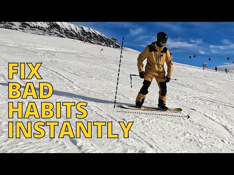 通過簡單的練習糾正單板滑雪姿勢 (CORRECT SNOWBOARD POSTURE WITH ONE SIMPLE DRILL)