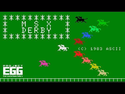 MSXӡ for MSXMSX DERBY / 80's Japanese old pc game