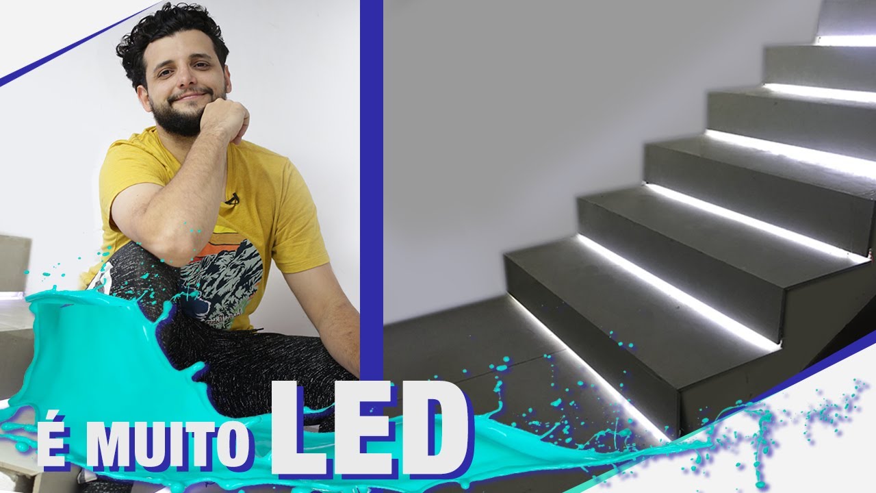 Watch Now INSTALANDO O LED NA ESCADA MAIS ILUMINADA DO MUNDO - DIY PARTE 2 - TEMP03EP74 INSTALANDO O LED NA ESCADA MAIS ILUMINADA DO MUNDO - DIY PARTE 2 - TEMP03EP74