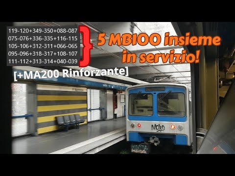 5 MB100 in servizio sulla Metro B + Giretto "Rinforzante" su MA200