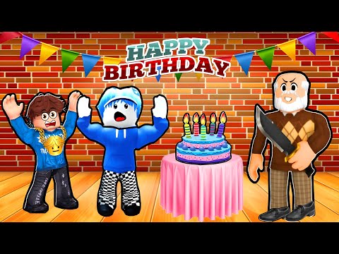 ကျ​နော်တို့မွေးနေ့ပွဲကျင်းပနေတုန်း စိတ္တဇအဖိုးကြီးရောက်လာပီး…../Roblox Birthday Sleepover Experience