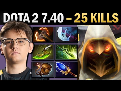 Juggernaut Pro Carry with 25 Kills and Butterfly - Dota Gameplay