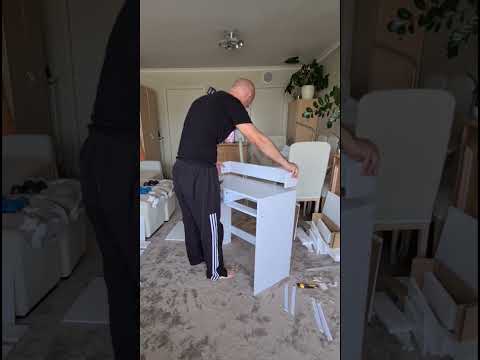 Makeup Vanity Table Assembly ✨ | Satisfying Build