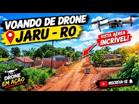 VOANDO DE DRONE EM JARU-RO 🚁 | VISTA AÉREA INCRÍVEL DA CIDADE